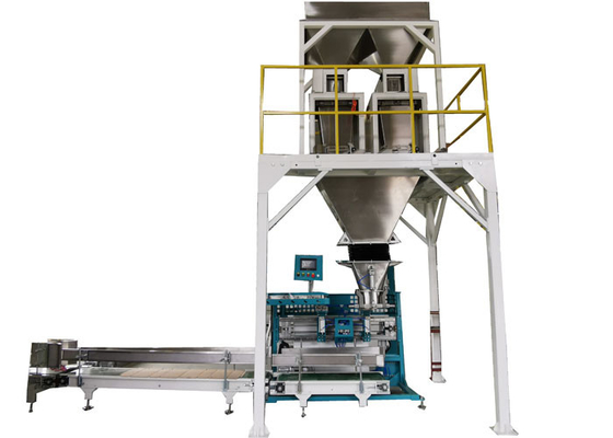 Máquina de embalagem a granel granular para alimentos para animais de estimação na indústria alimentícia
