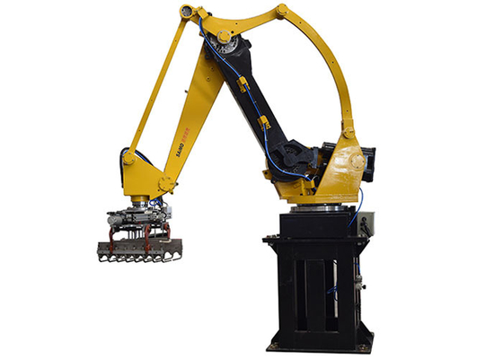 Robô Palletiser com linha central da picareta e do lugar 4 da unidade do software