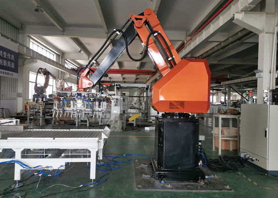 Robô Palletizing da linha central da indústria alimentar 4 com software Palletizing