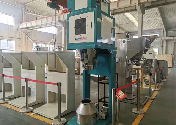 Máquina de embalagem de saco de boca aberta de 25 kg para produtos alimentícios e enchimento de grânulos