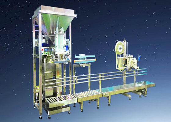 Máquina de enchimento semi automática do pó com o servo motor na moagem de trigo