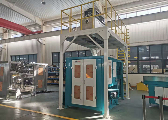 Máquina de empacotamento automática para o pesador do dobro do arroz 50kg que verifica na indústria da grão