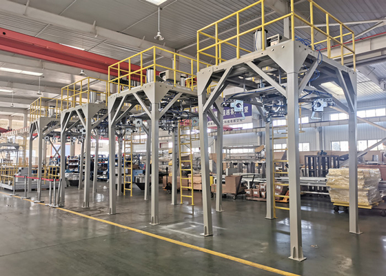 máquina de ensaque enorme do saco 1000kg com plataforma automática da carga do saco