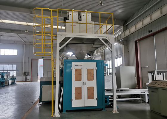O inversor controla o enchimento do adubo que pesa a máquina de embalagem automática