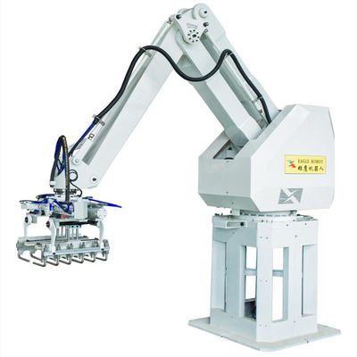 6 movimentação Palletizing robótico do servo motor do sistema C.A. da linha central 210kgs