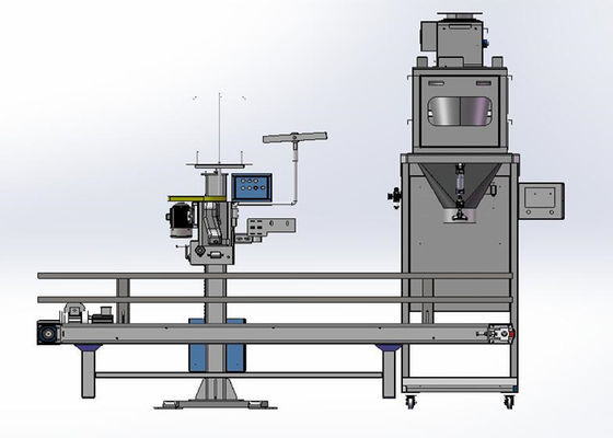 Máquina de embalagem do saco de pó do parafuso 25kg do dobro 316SS
