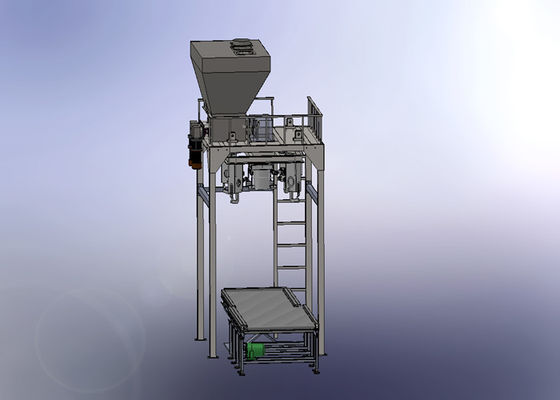 Máquina de embalagem enorme do saco do desfolhamento 600Kg do auto na indústria da alimentação
