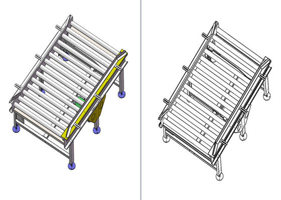 Transporte Palletizing resistente de 1.5KW 150kg em Sugar Industry