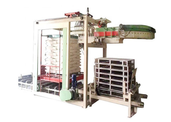 1300mm 800bags/hora Palletizer de baixo nível na planta de ensaque