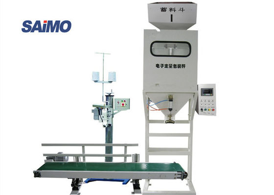 máquina de ensaque pesada do saco de 10kg 30kg 50kg, máquina de costura na indústria agrícola 5 quilowatts