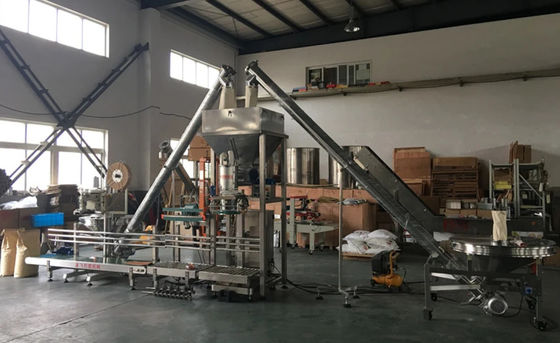 máquina de embalagem do pó do produto químico de alimento da farinha de arroz de 0.6MPa 25kg para toda a indústria