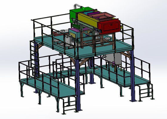 Tipo máquina da gravidade de embalagem enorme do saco de 1.5KW para a indústria plástica