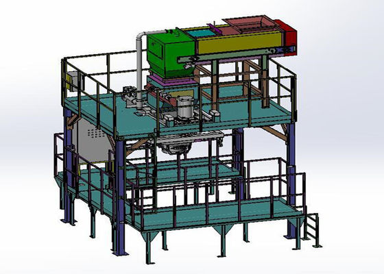 Máquina de embalagem enorme do saco do grampo do cilindro para a indústria da série do alimento